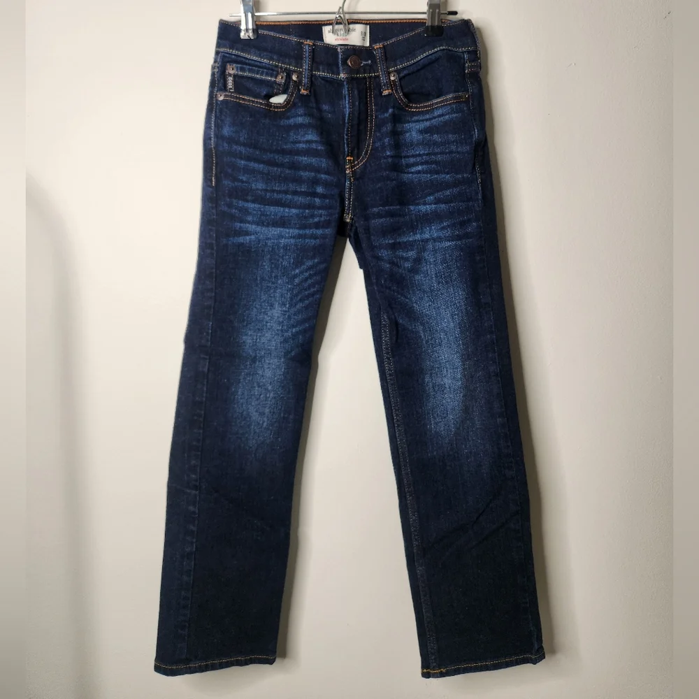 Abercrombie Kids Straight Leg Blue Jeans Size 9 10 Boys - Picture 1 of 6